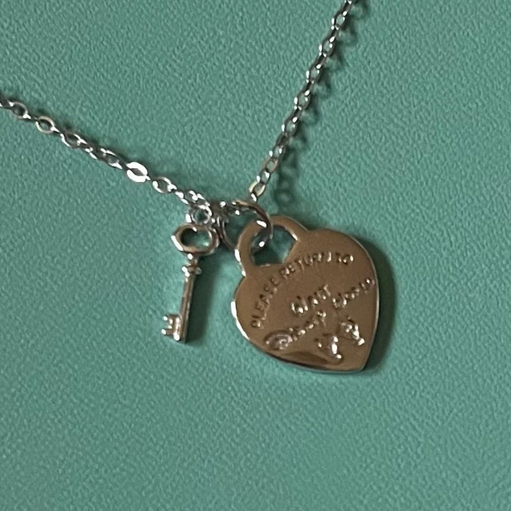 Inspired theme park sterling silver pendant necklace 18"-20" in length
